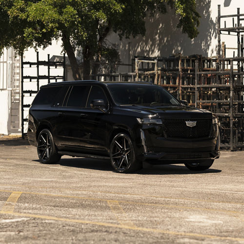 2018 Cadillac Escalade DUB CLOUT Black DUB Wheels